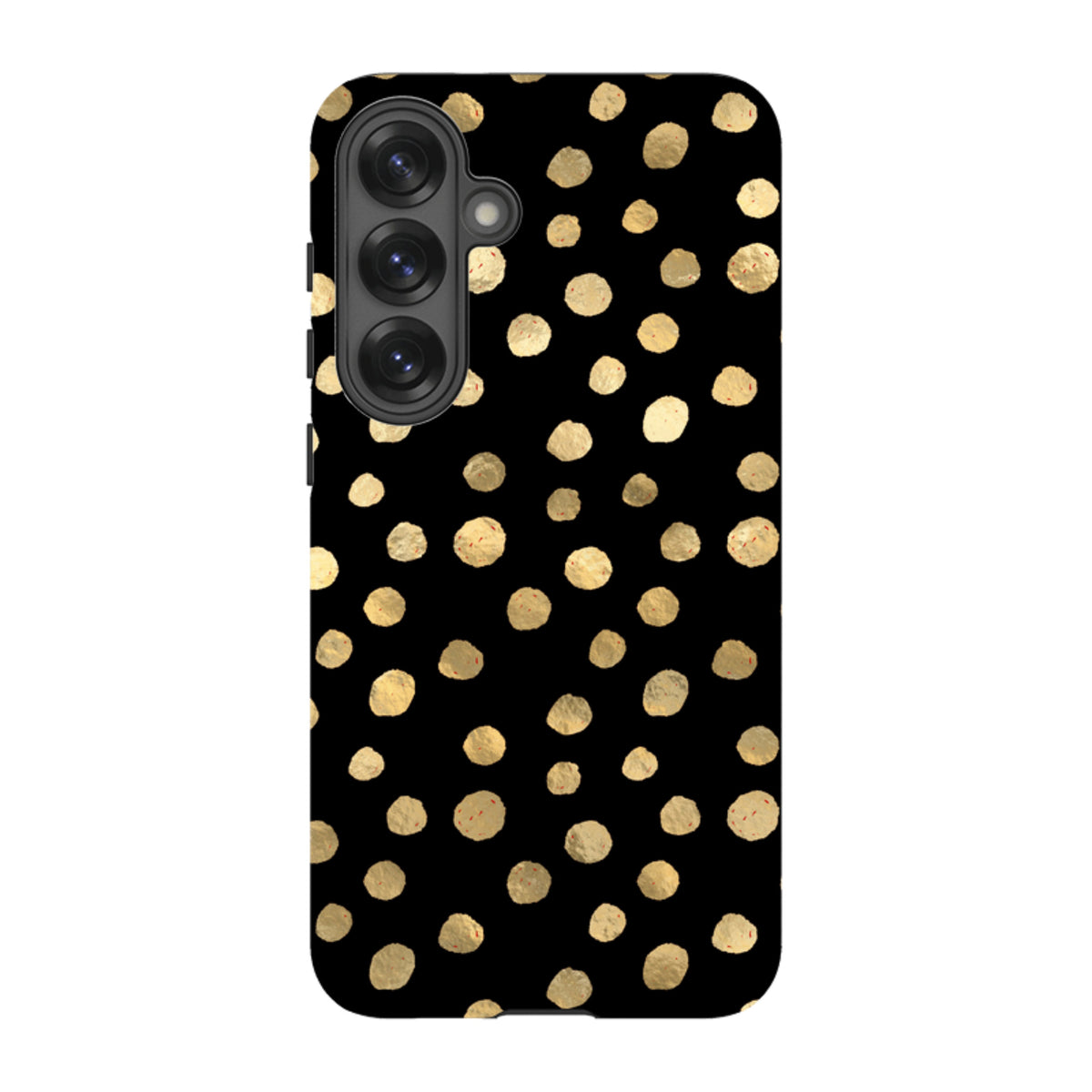 Samsung Tough Case - Black and Gold Dots