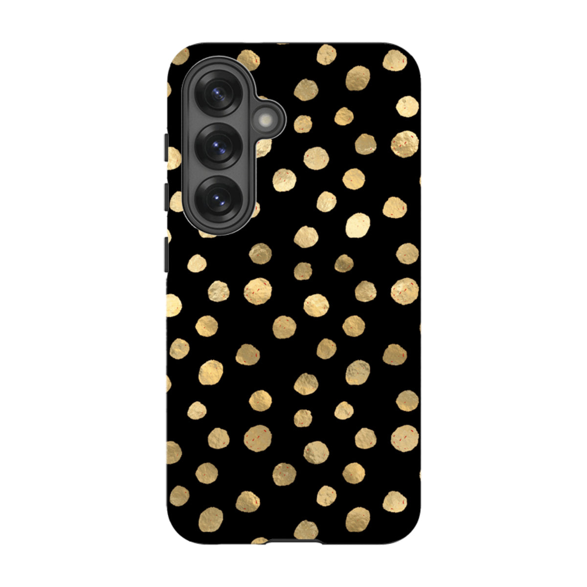 Samsung Tough Case - Black and Gold Dots