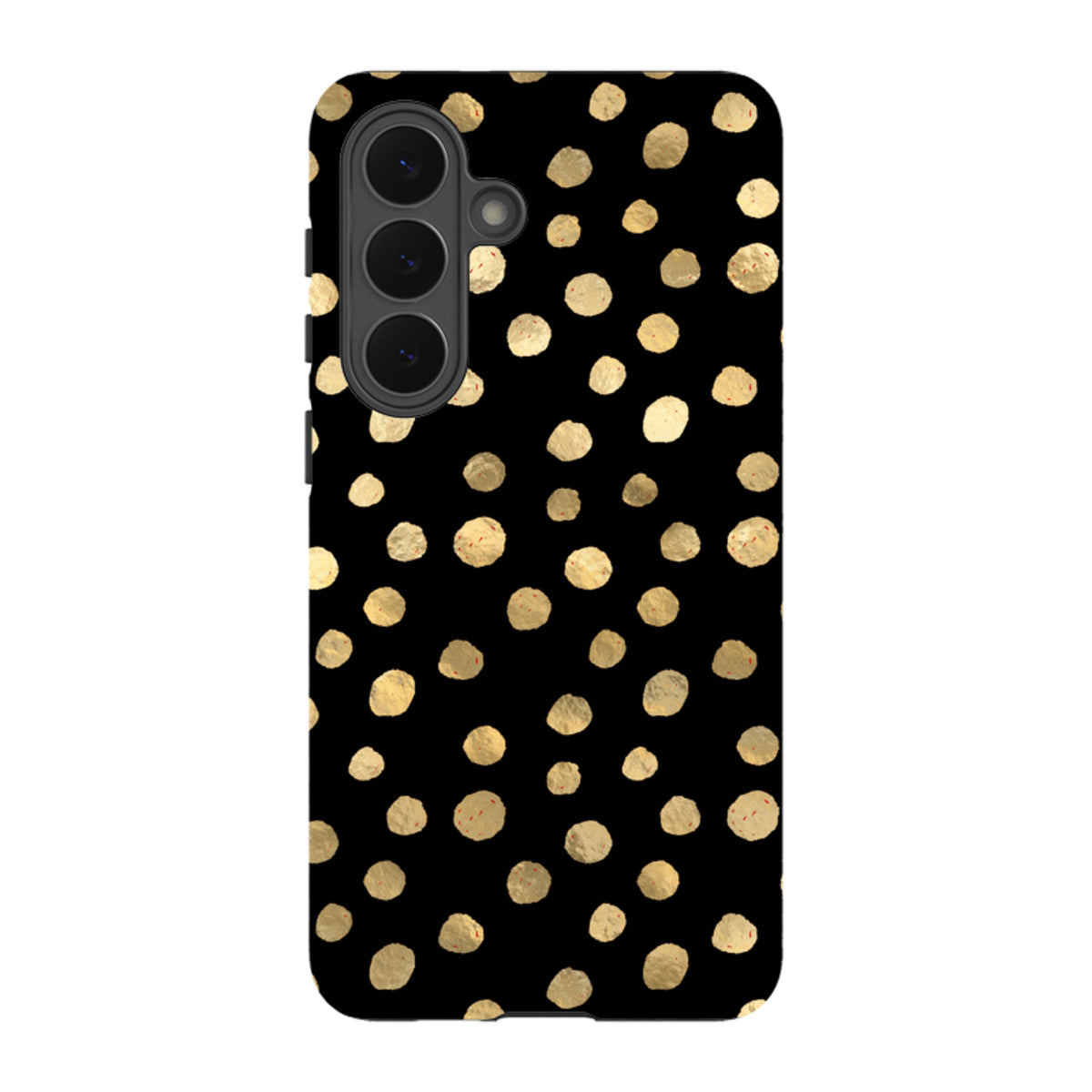 Samsung Tough Case - Black and Gold Dots