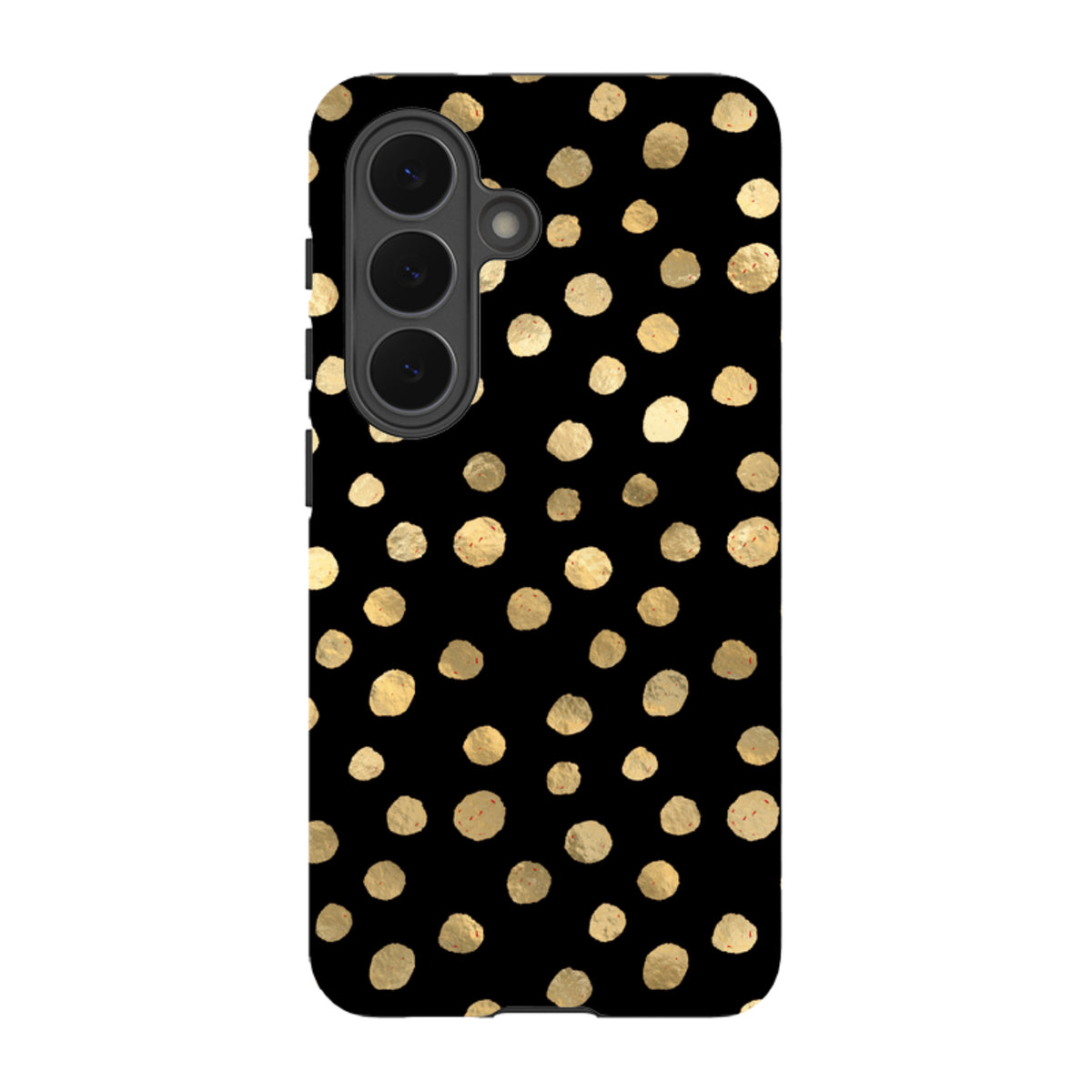 Samsung Tough Case - Black and Gold Dots