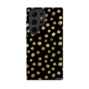 Samsung Tough Case - Black and Gold Dots