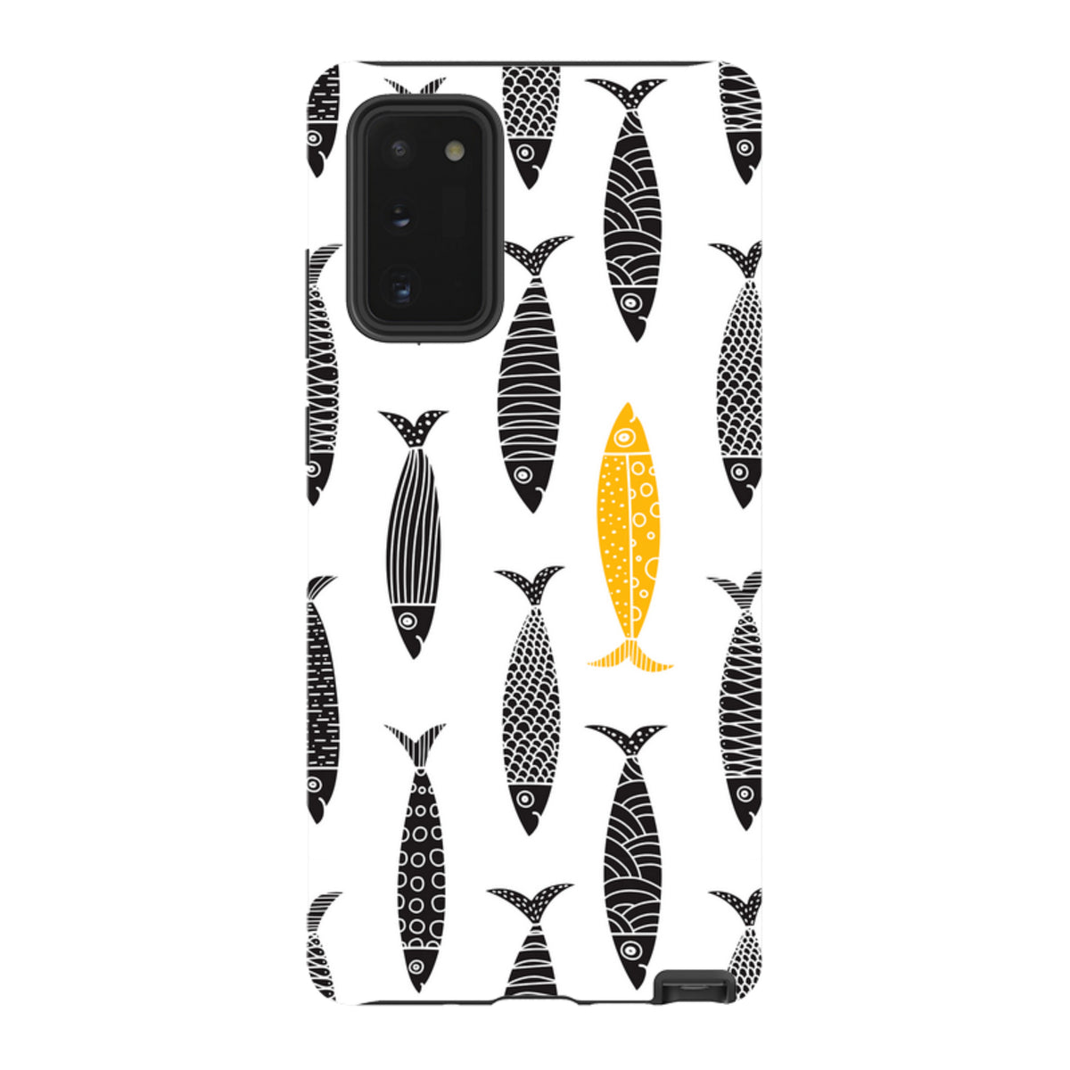 Samsung Tough Case - Black and Gold Sardines