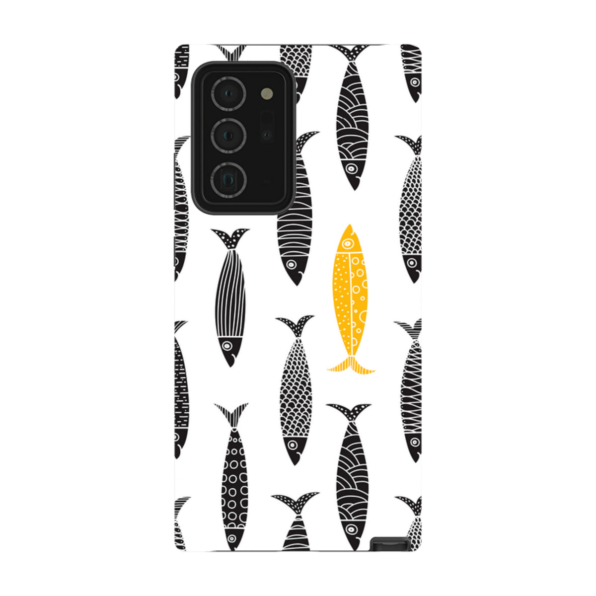 Samsung Tough Case - Black and Gold Sardines