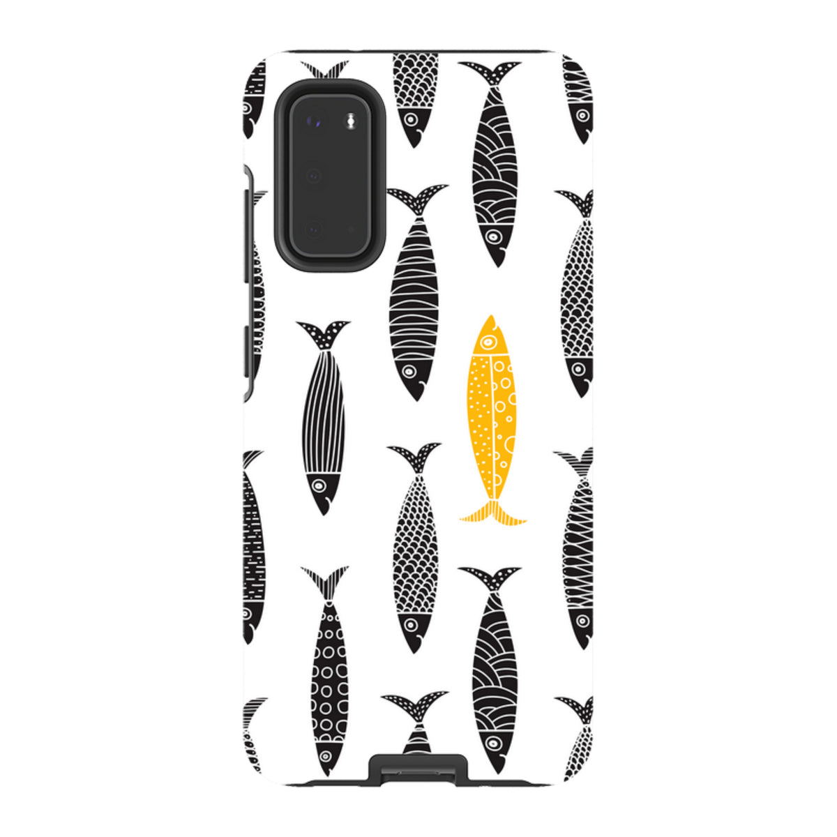 Samsung Tough Case - Black and Gold Sardines