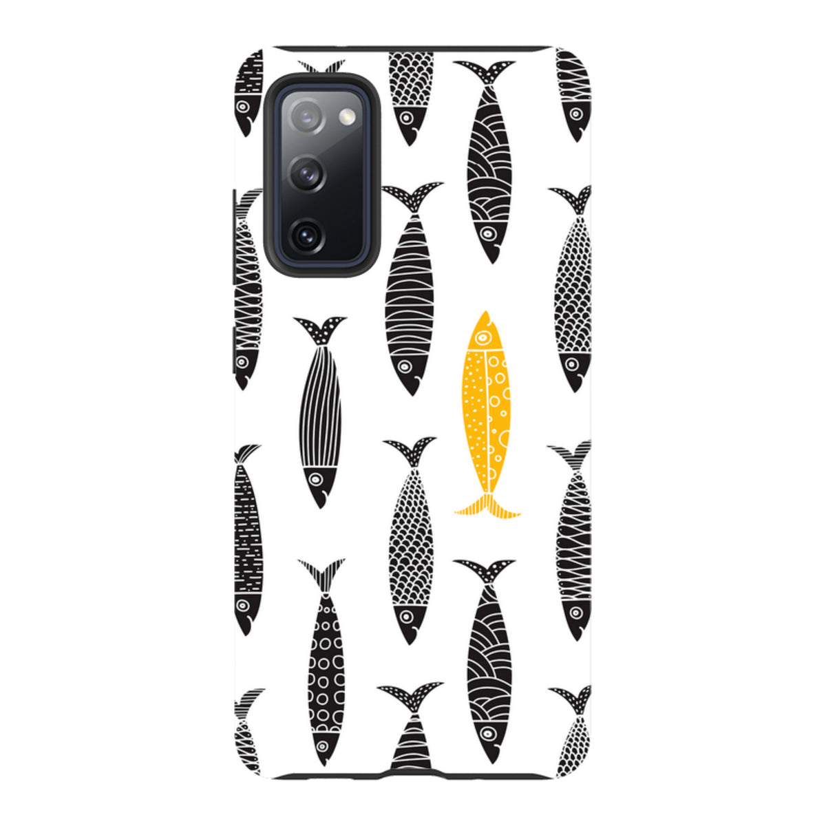 Samsung Tough Case - Black and Gold Sardines