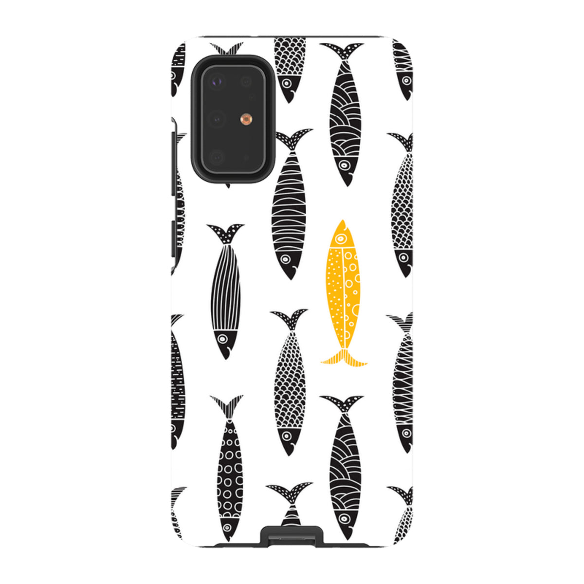 Samsung Tough Case - Black and Gold Sardines