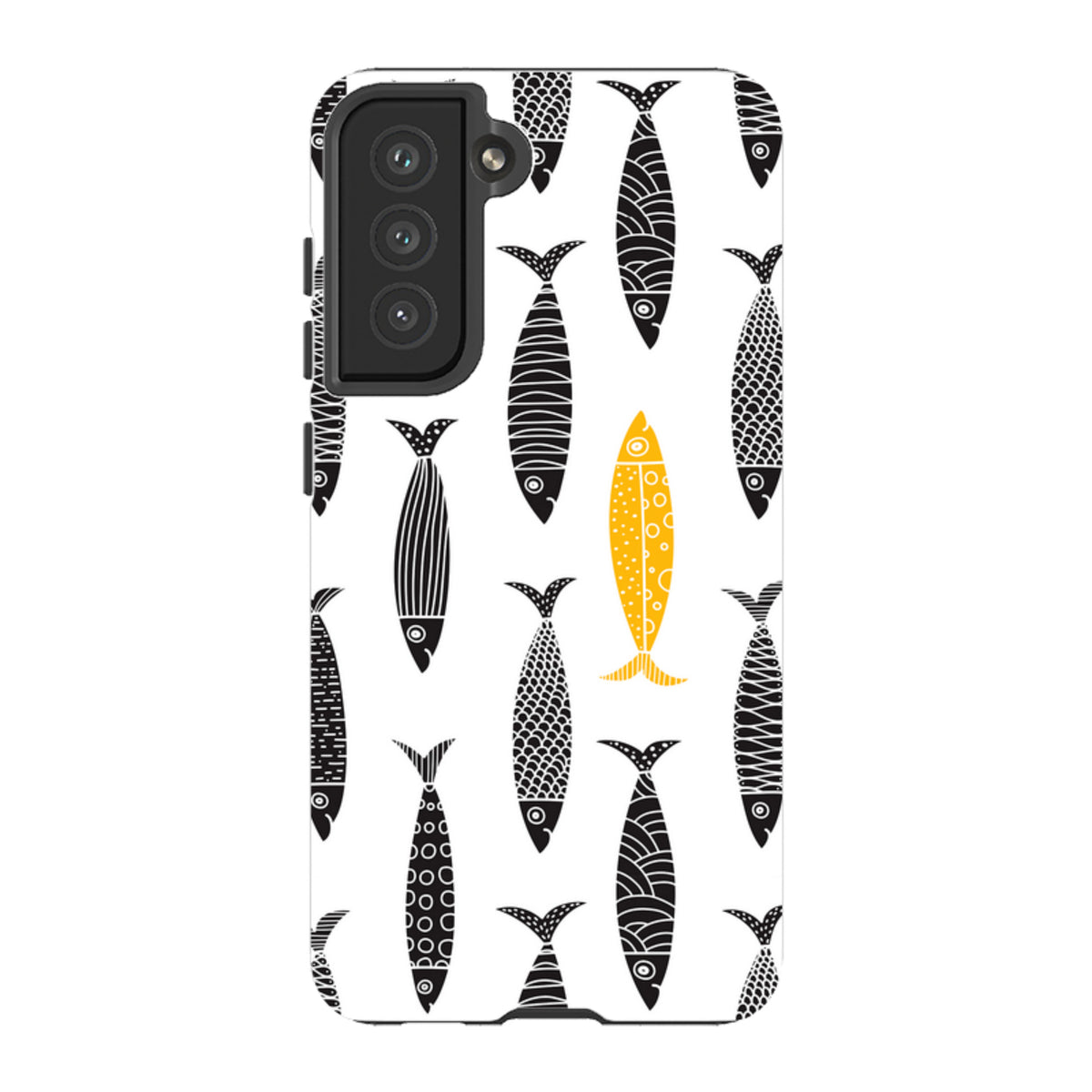 Samsung Tough Case - Black and Gold Sardines