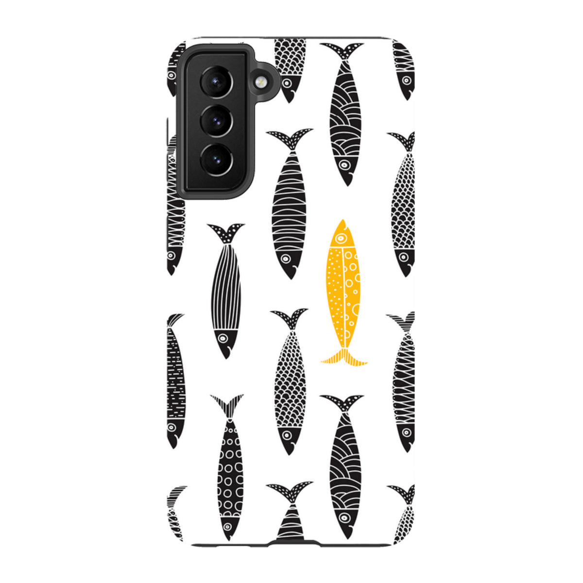 Samsung Tough Case - Black and Gold Sardines