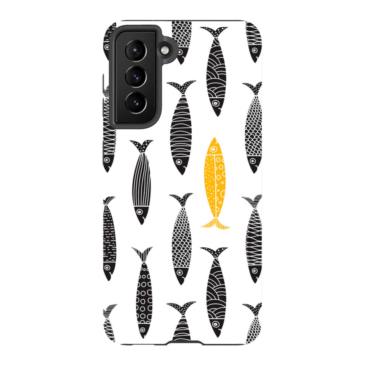 Samsung Tough Case - Black and Gold Sardines
