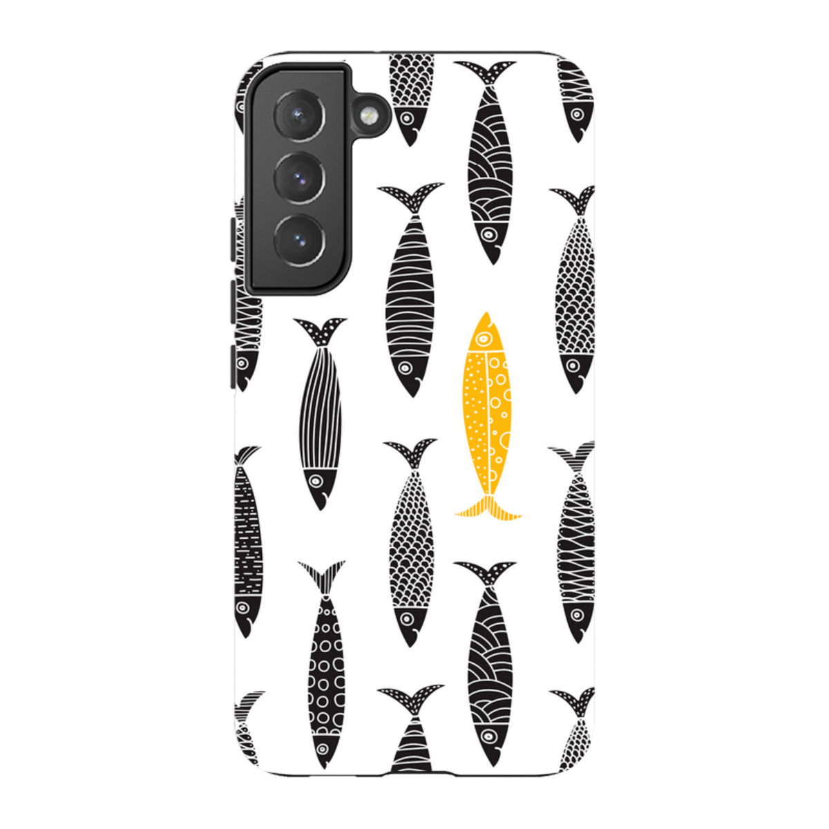 Samsung Tough Case - Black and Gold Sardines