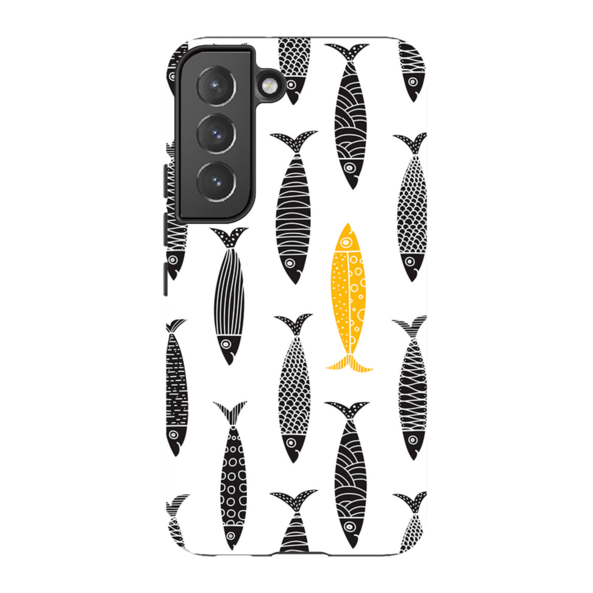 Samsung Tough Case - Black and Gold Sardines