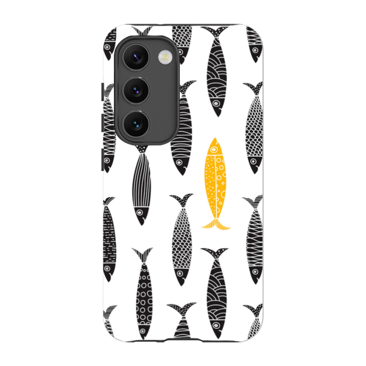 Samsung Tough Case - Black and Gold Sardines