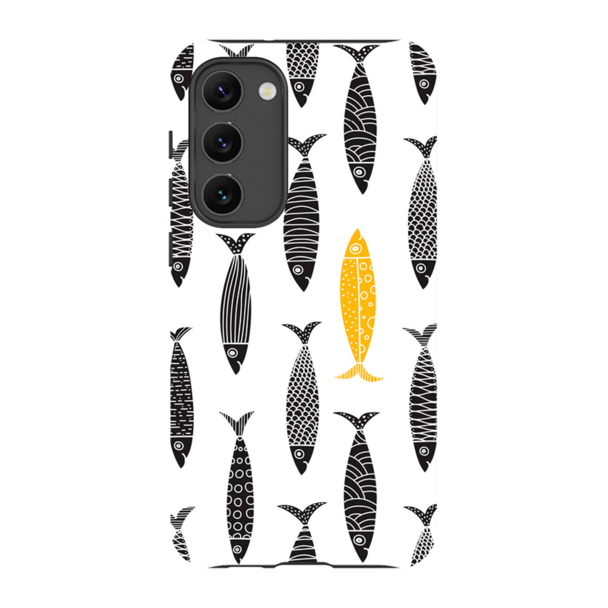 Samsung Tough Case - Black and Gold Sardines