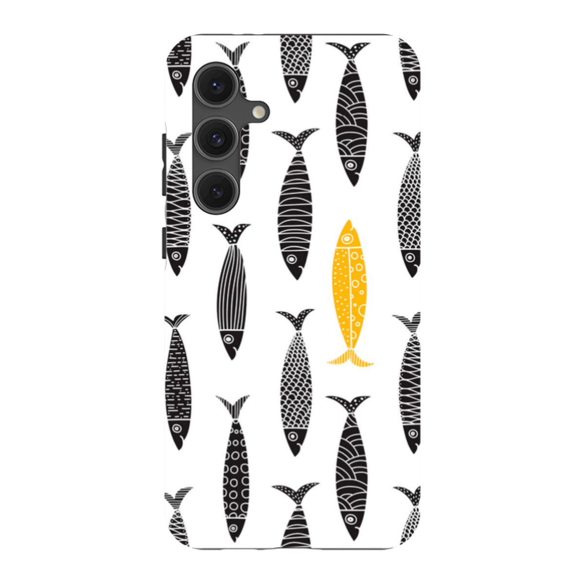 Samsung Tough Case - Black and Gold Sardines