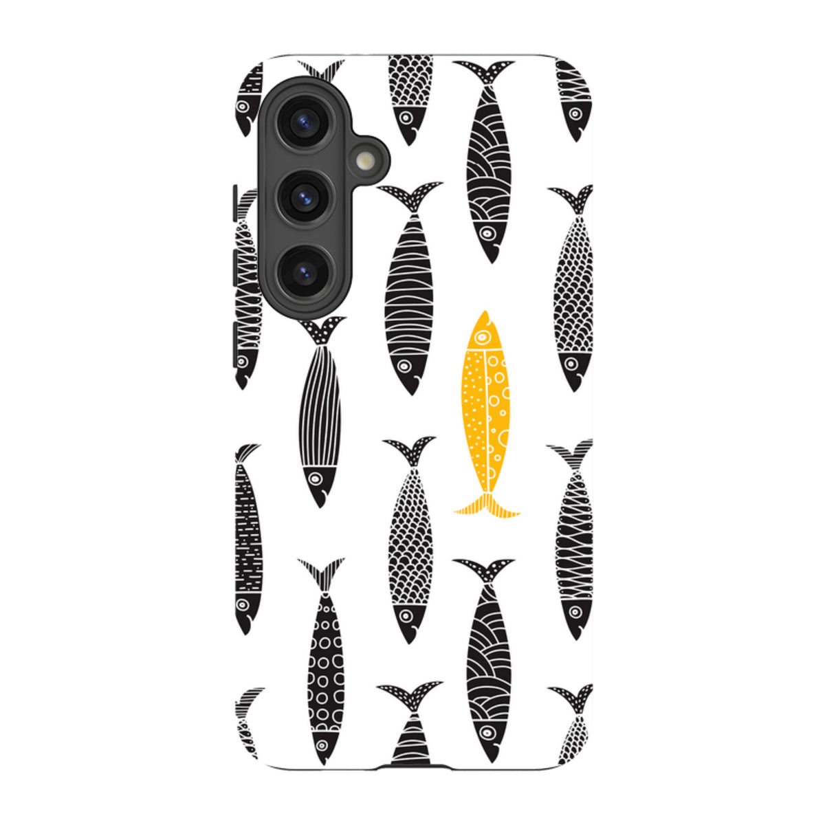 Samsung Tough Case - Black and Gold Sardines