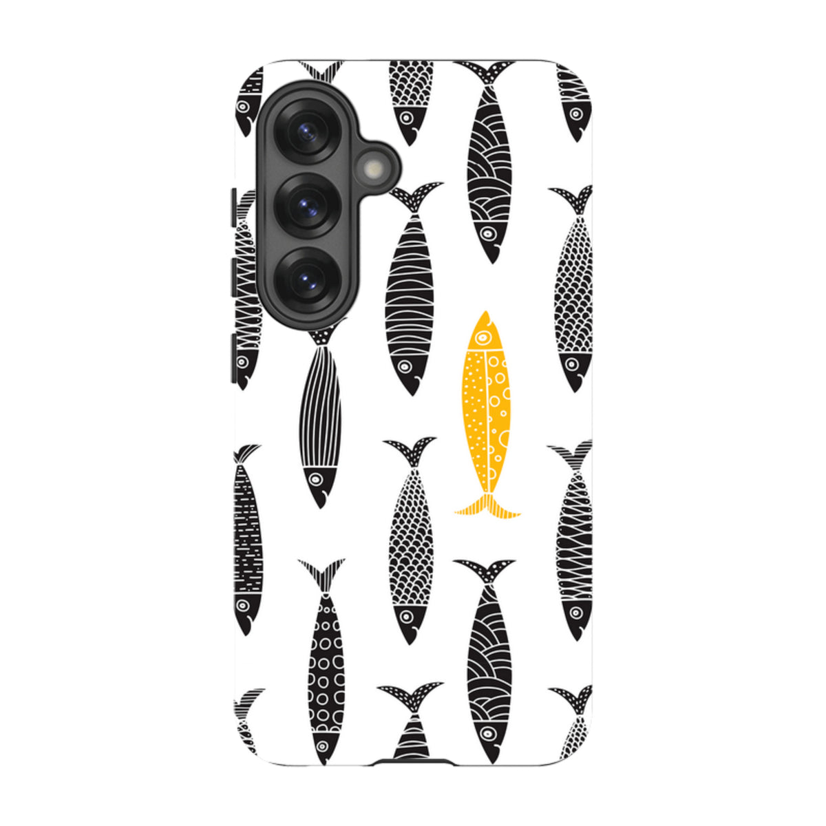 Samsung Tough Case - Black and Gold Sardines