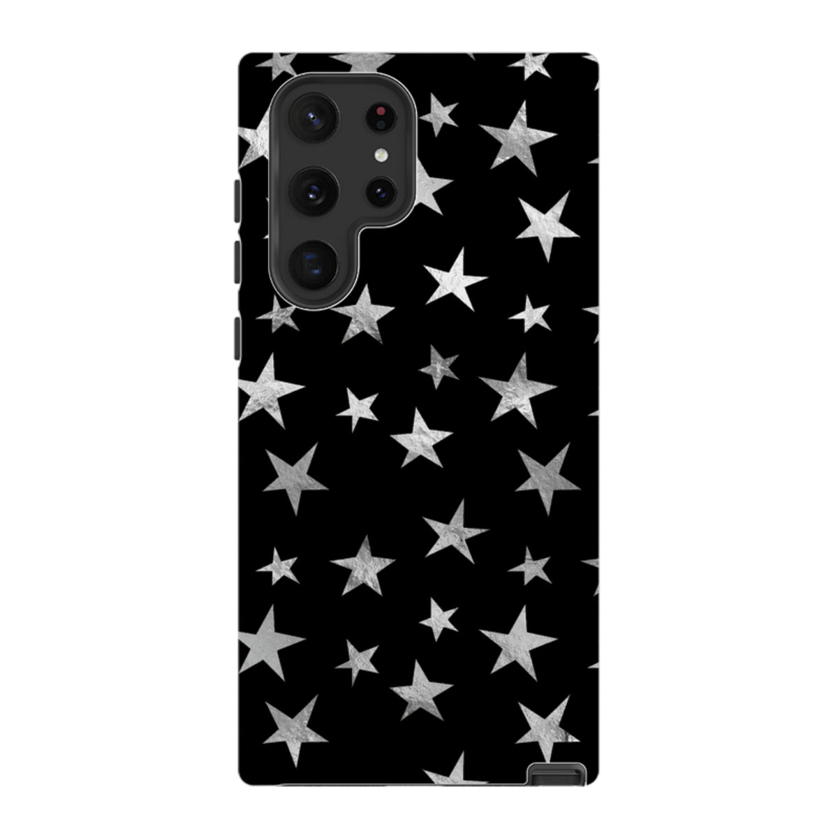 Samsung Tough Case - Black and Silver Stars