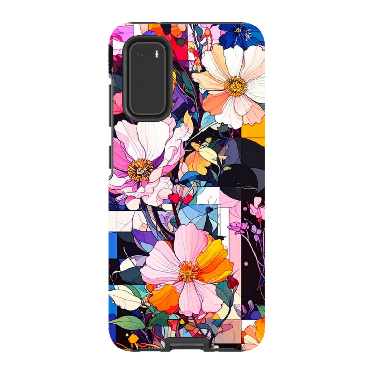 Samsung Tough Case - Block Floral