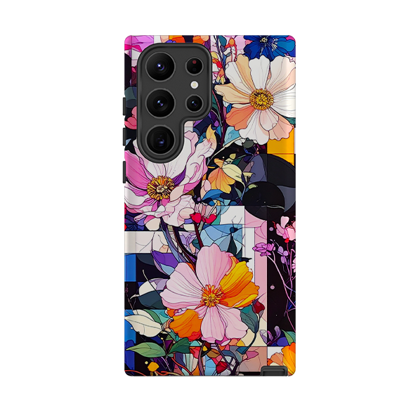 Samsung Tough Case - Block Floral