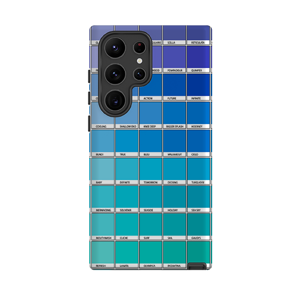 Samsung Tough Case - Blue Chromology By Kitty Joseph