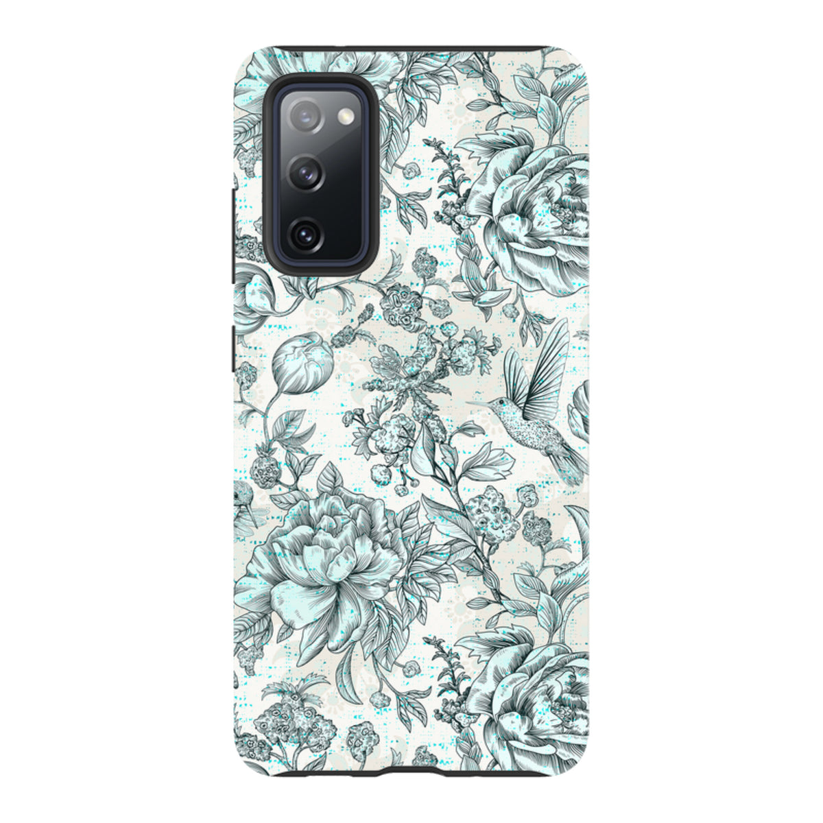 Samsung Tough Case - Blue peonies
