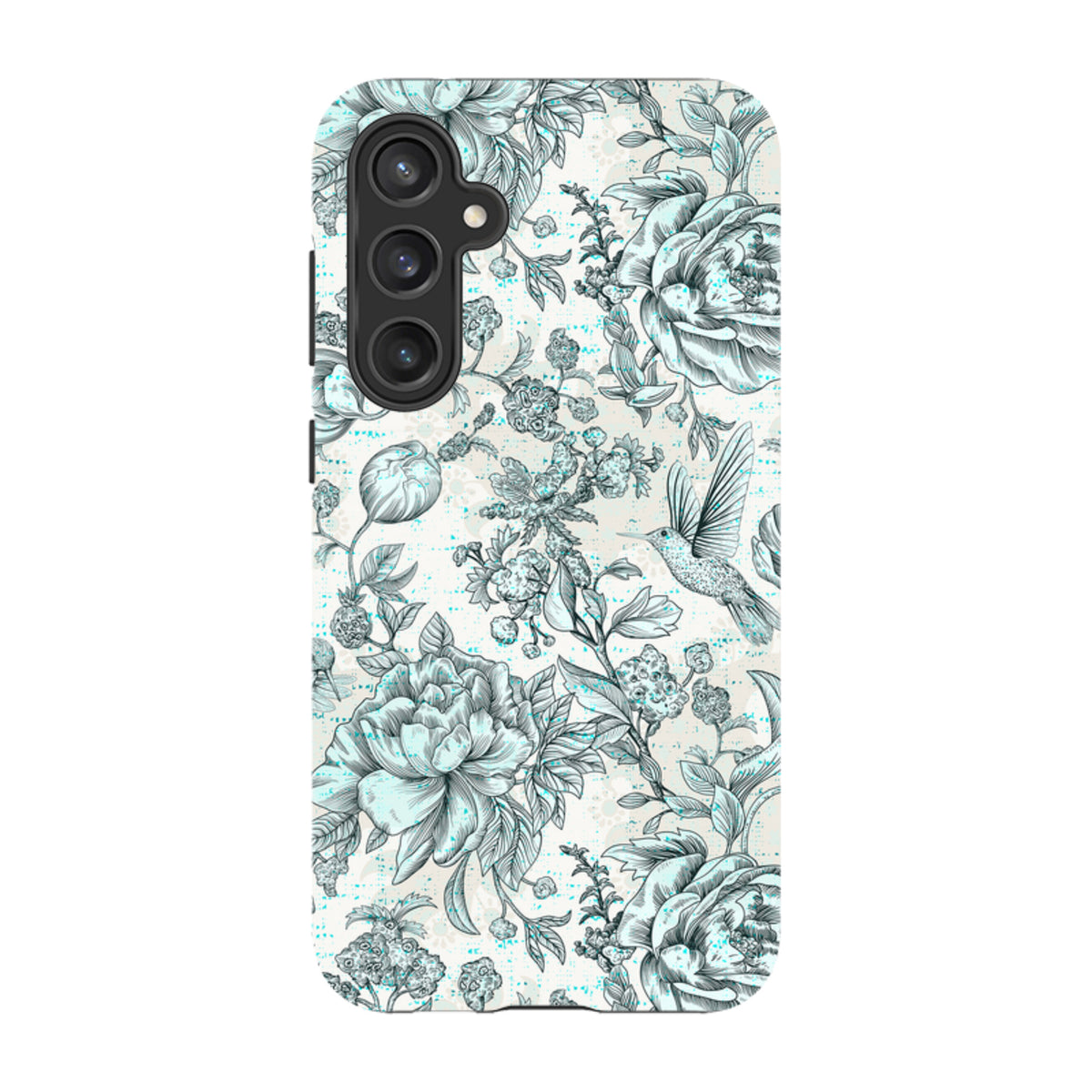 Samsung Tough Case - Blue peonies