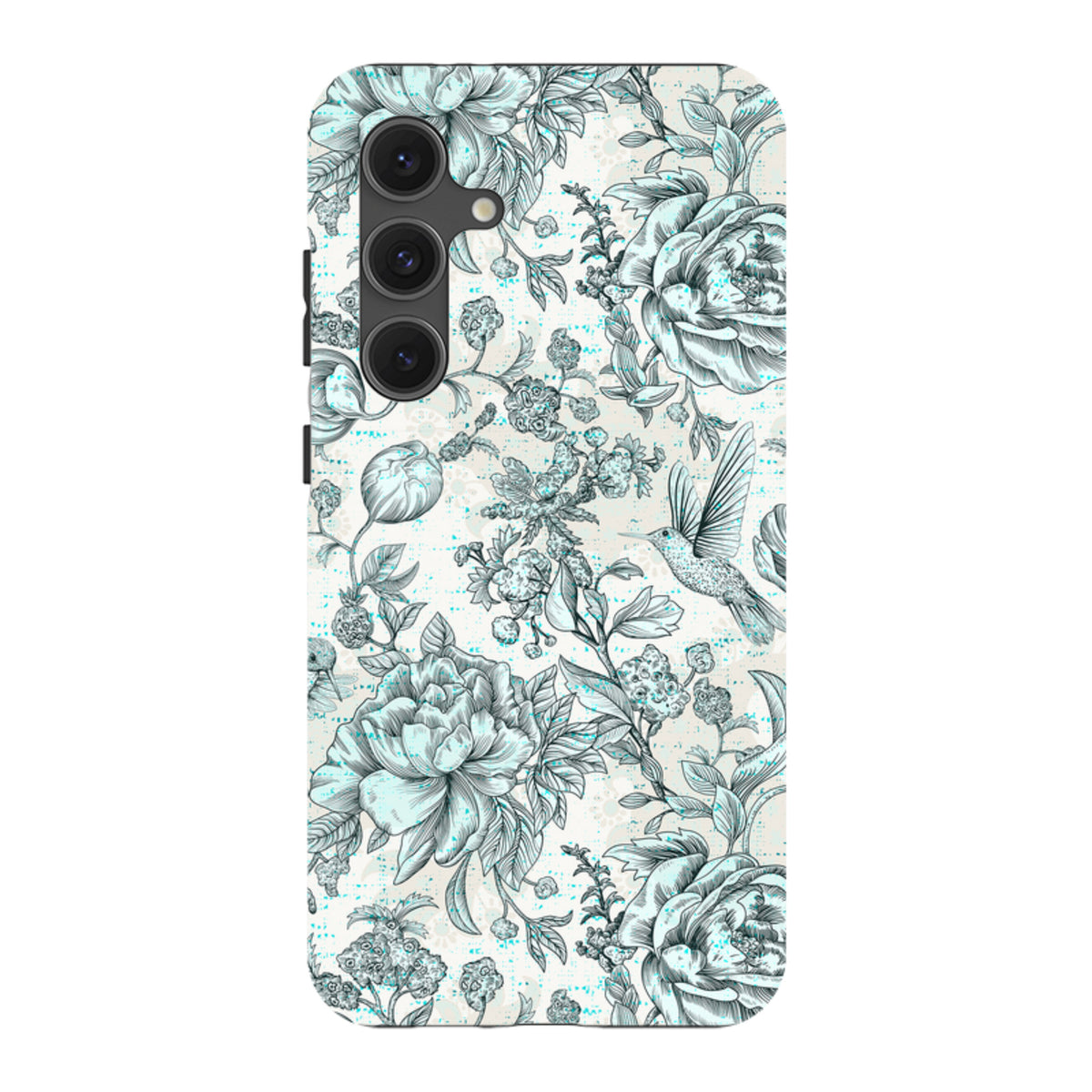 Samsung Tough Case - Blue peonies
