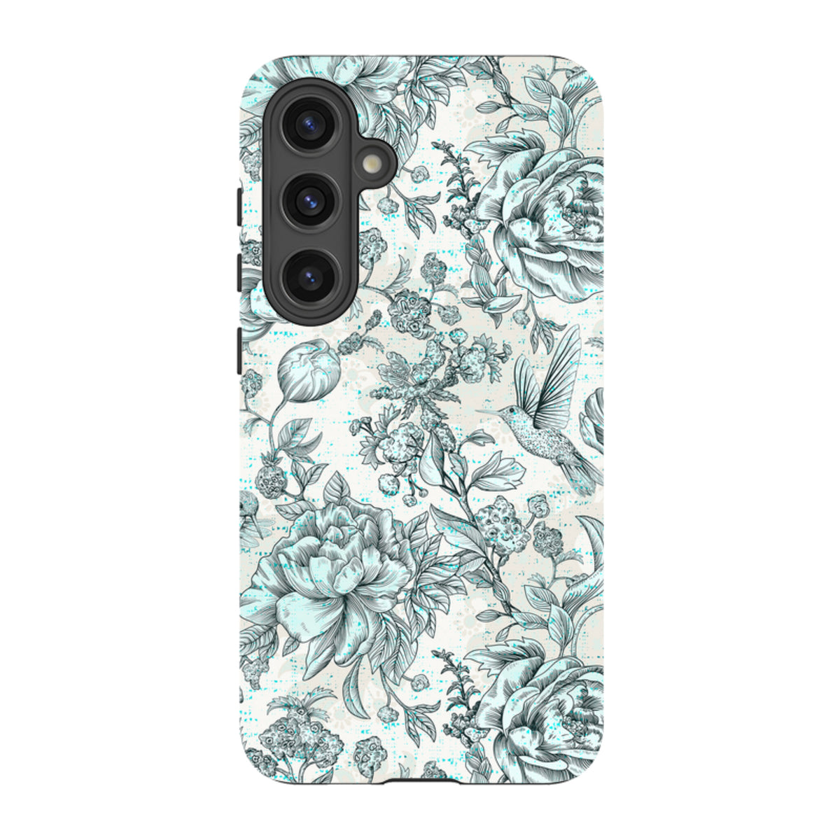 Samsung Tough Case - Blue peonies