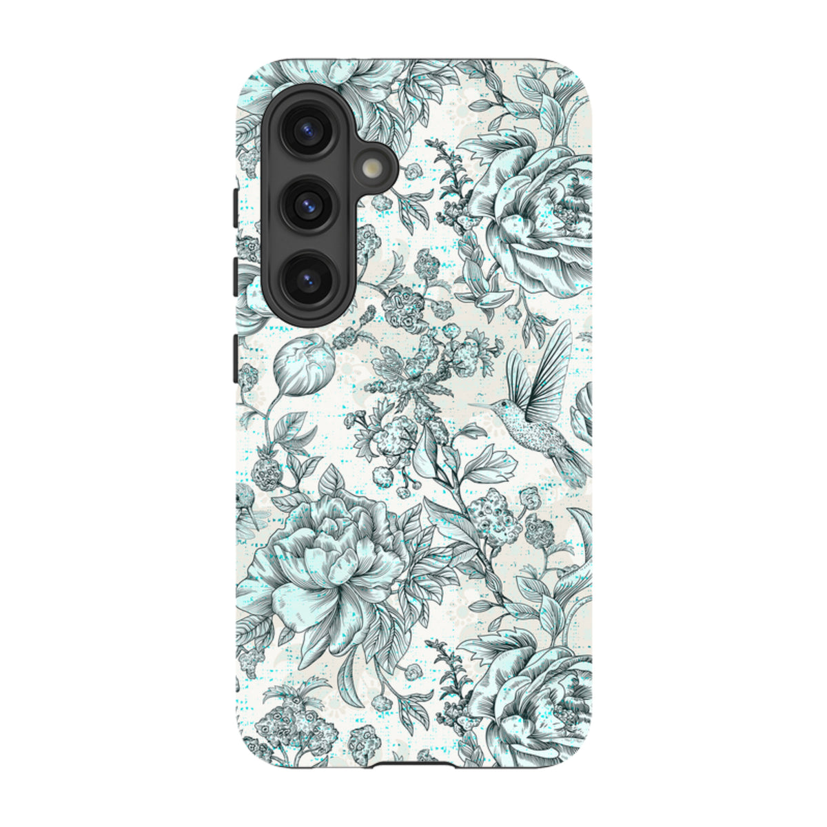 Samsung Tough Case - Blue peonies