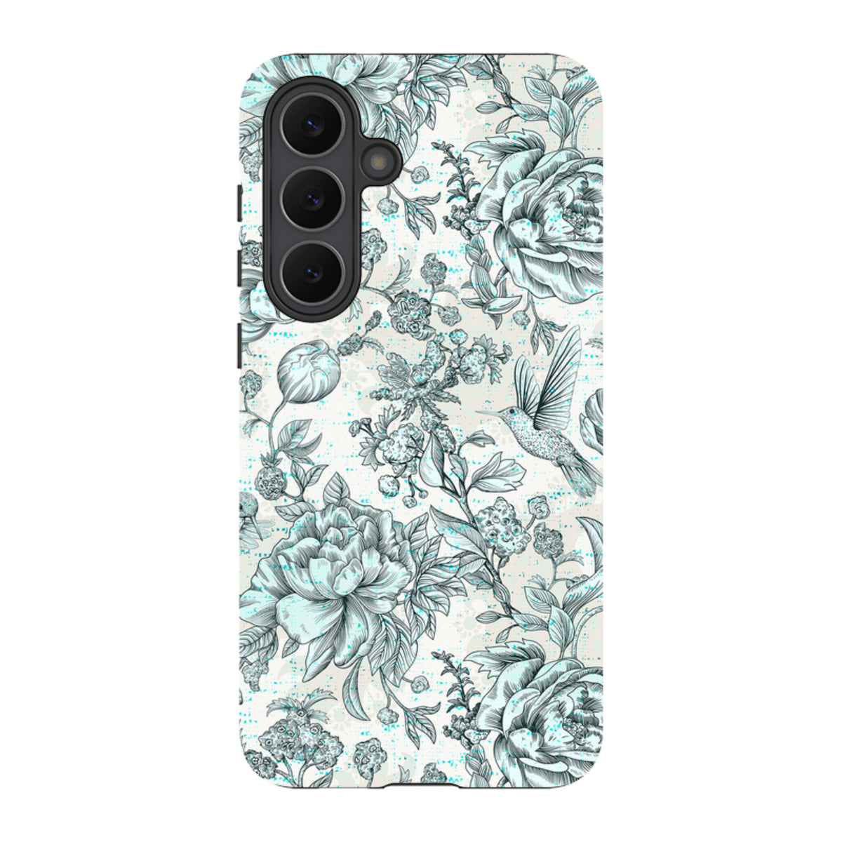 Samsung Tough Case - Blue peonies