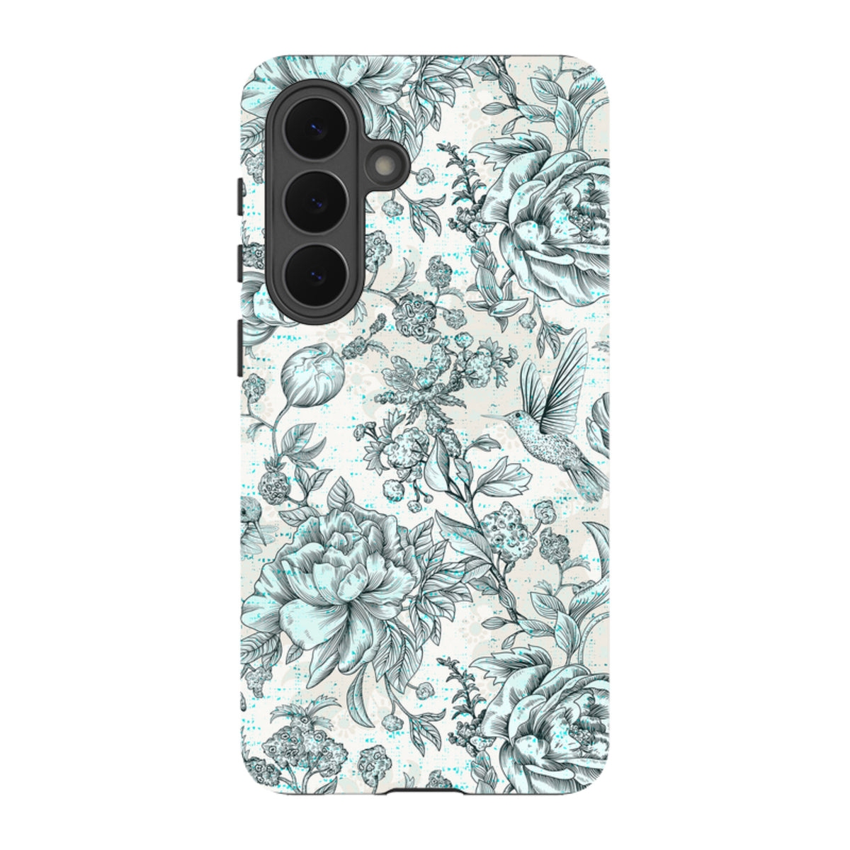 Samsung Tough Case - Blue peonies