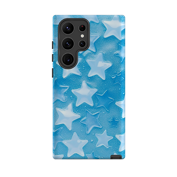 Samsung Tough Case - Blue Stars I  (Case Does Not Glitter)