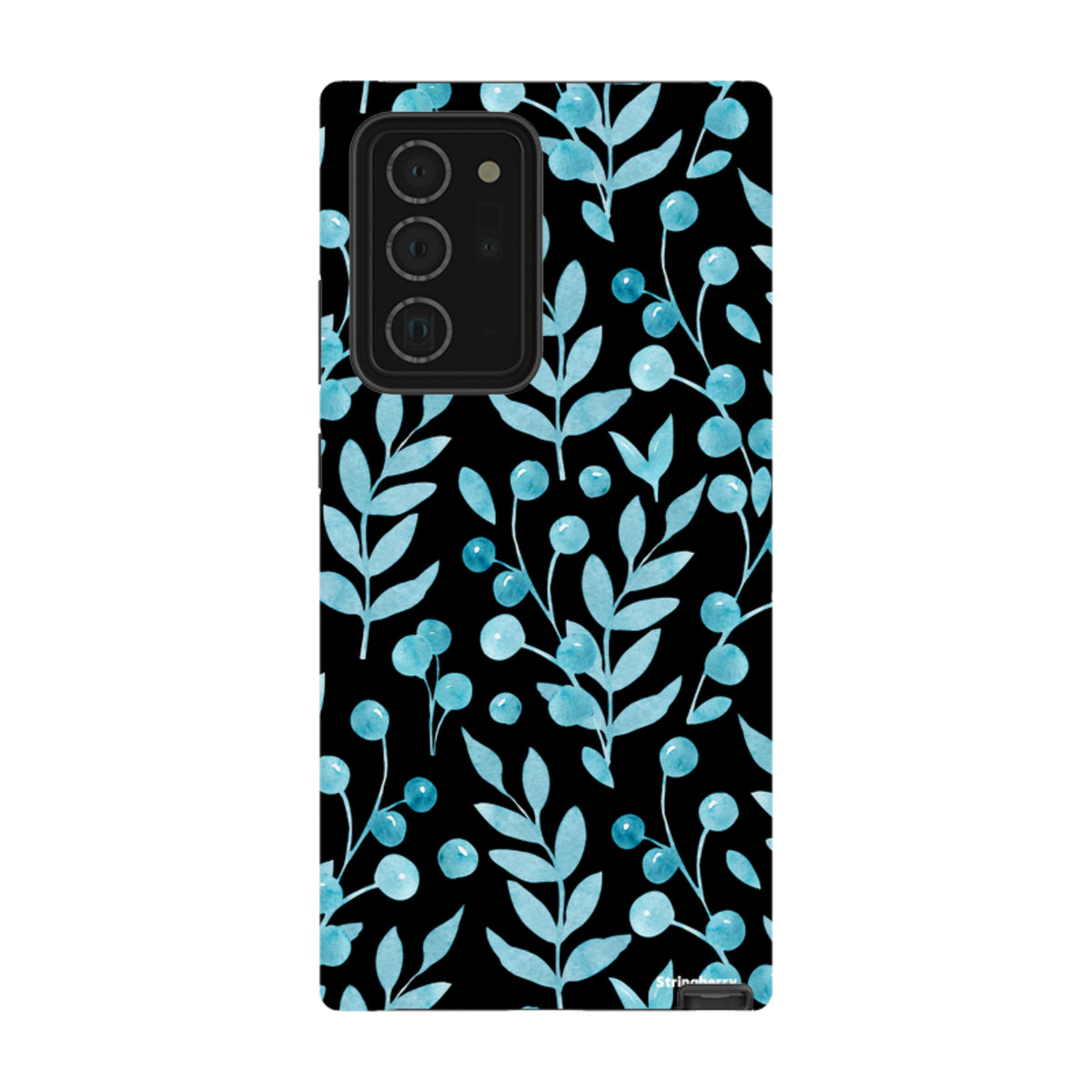 Samsung Tough Case - Blue Xmas Florals