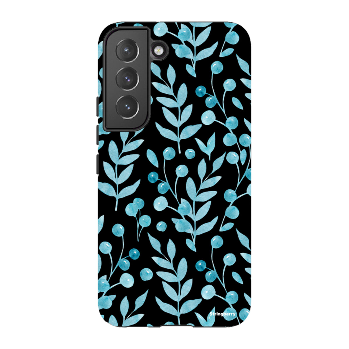 Samsung Tough Case - Blue Xmas Florals