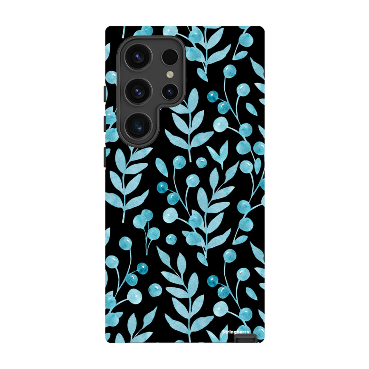 Samsung Tough Case - Blue Xmas Florals