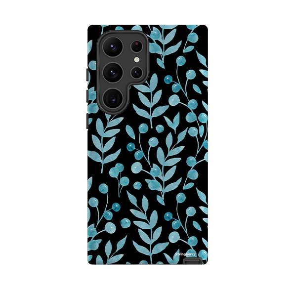 Samsung Tough Case - Blauw Xmas Blumenmuster