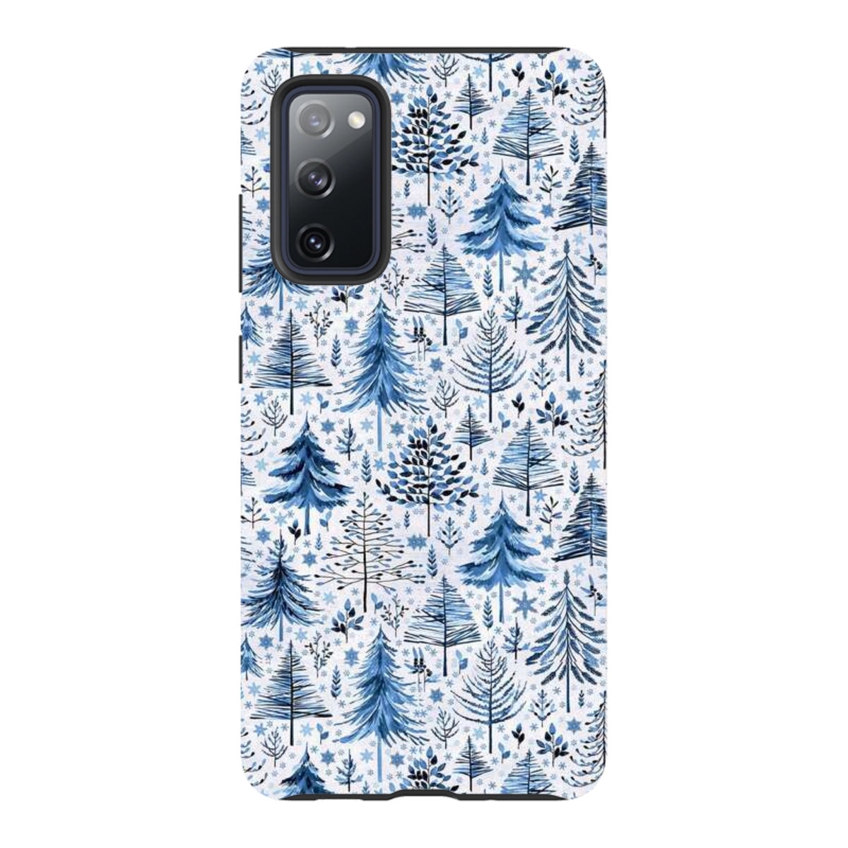 Samsung Tough Case - Blue Xmas Trees By Elisabeth Haager