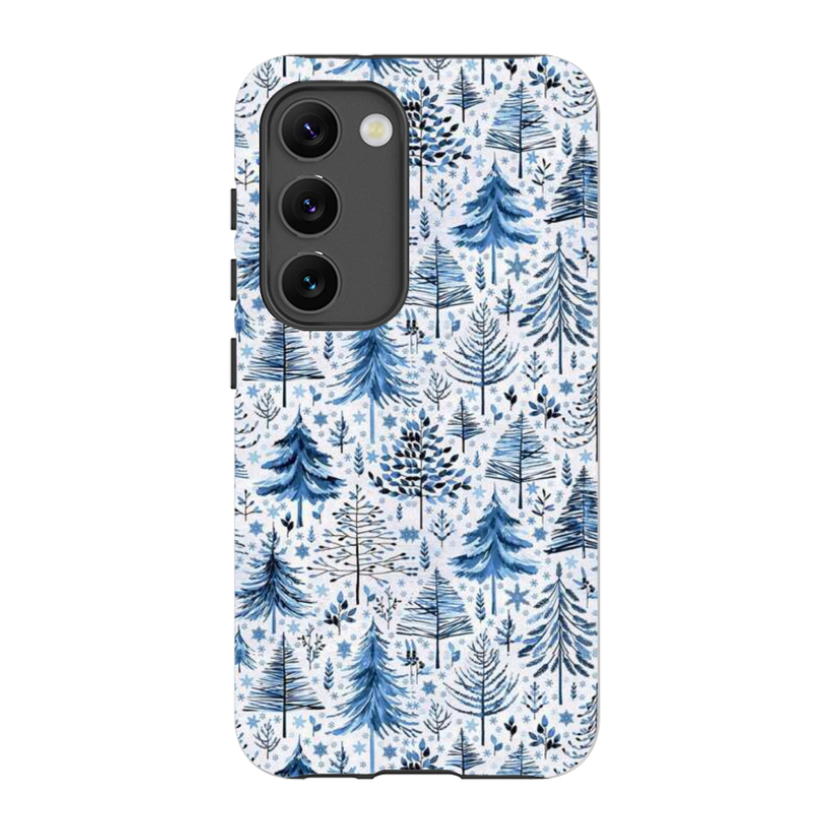 Samsung Tough Case - Blue Xmas Trees By Elisabeth Haager