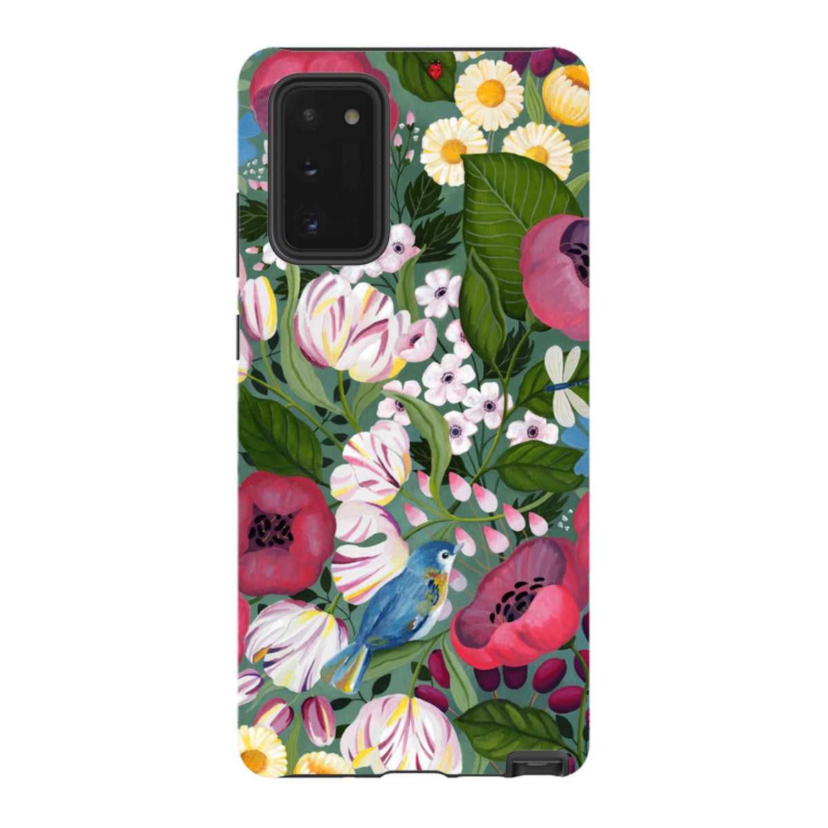 Samsung Tough Case - Bluebird Flowers By Bex Parkin