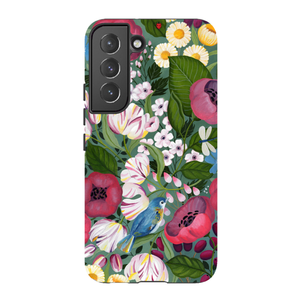 Samsung Tough Case - Bluebird Flowers By Bex Parkin