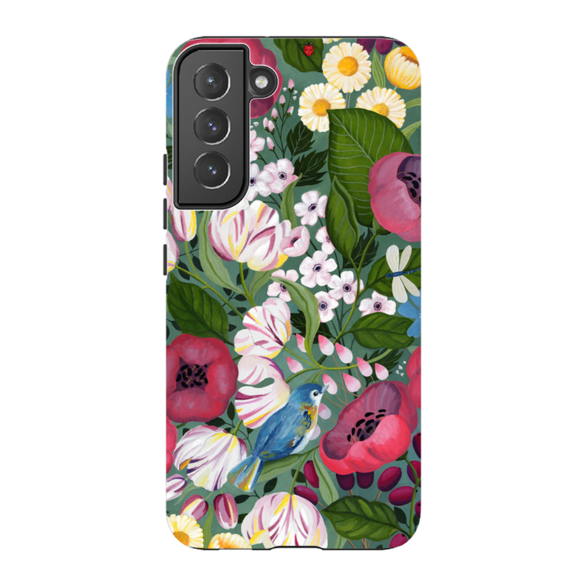 Samsung Tough Case - Bluebird Flowers By Bex Parkin