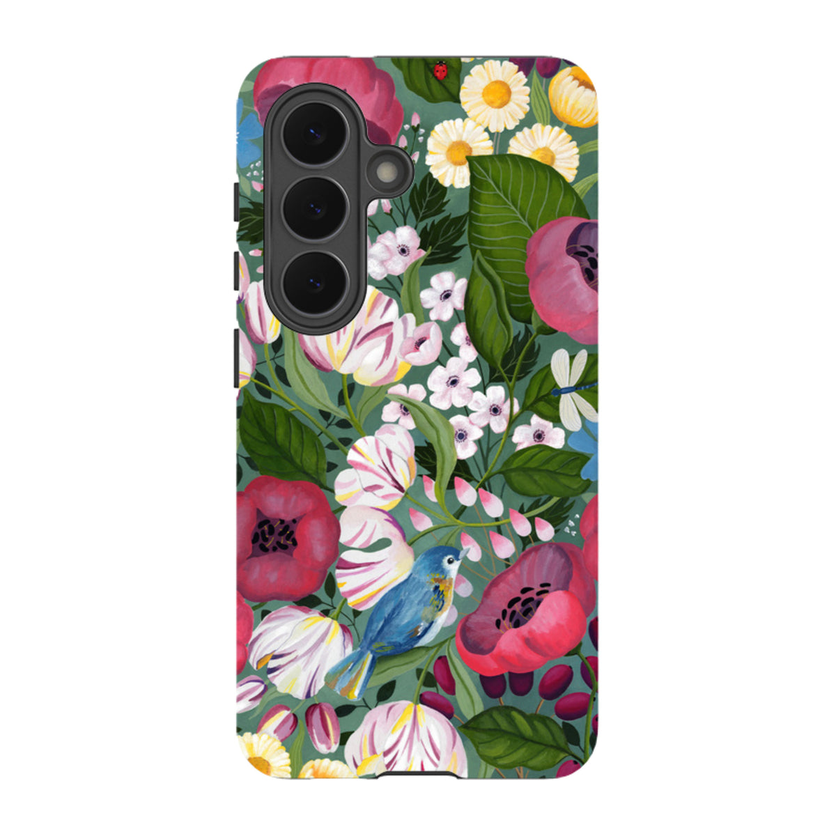 Samsung Tough Case - Bluebird Flowers By Bex Parkin