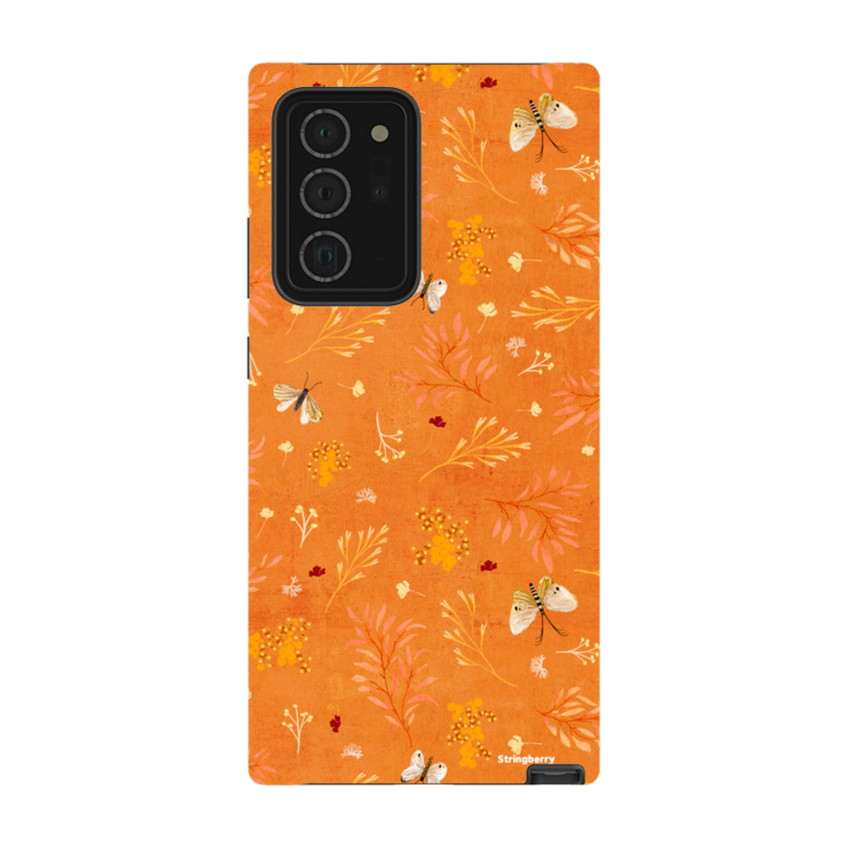 Samsung Tough Case - Blush Floral Orange By Katherine Quinn