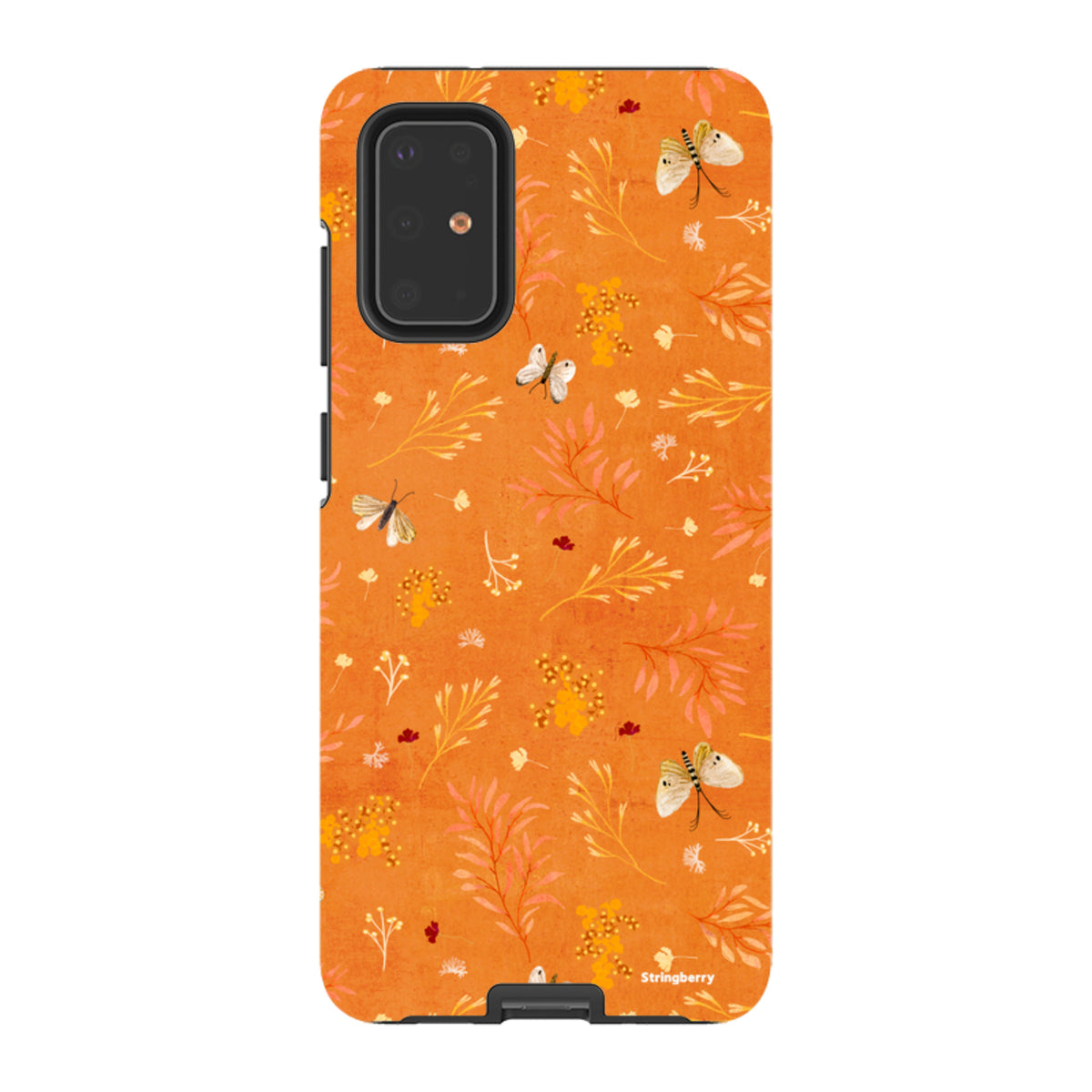 Samsung Tough Case - Blush Floral Orange By Katherine Quinn
