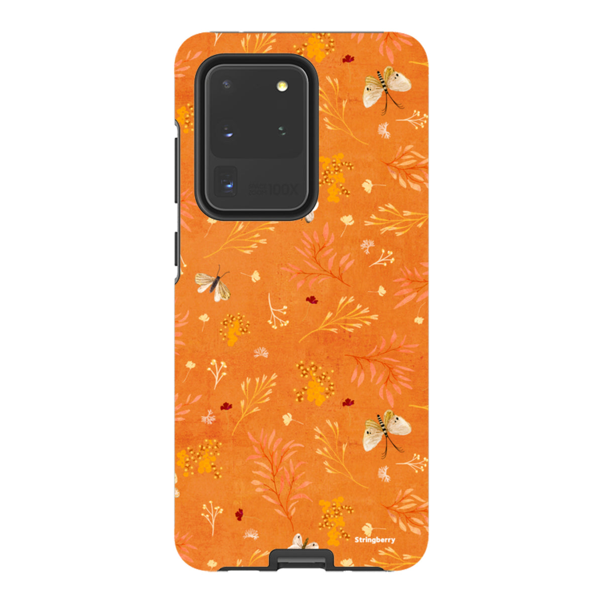 Samsung Tough Case - Blush Floral Orange By Katherine Quinn