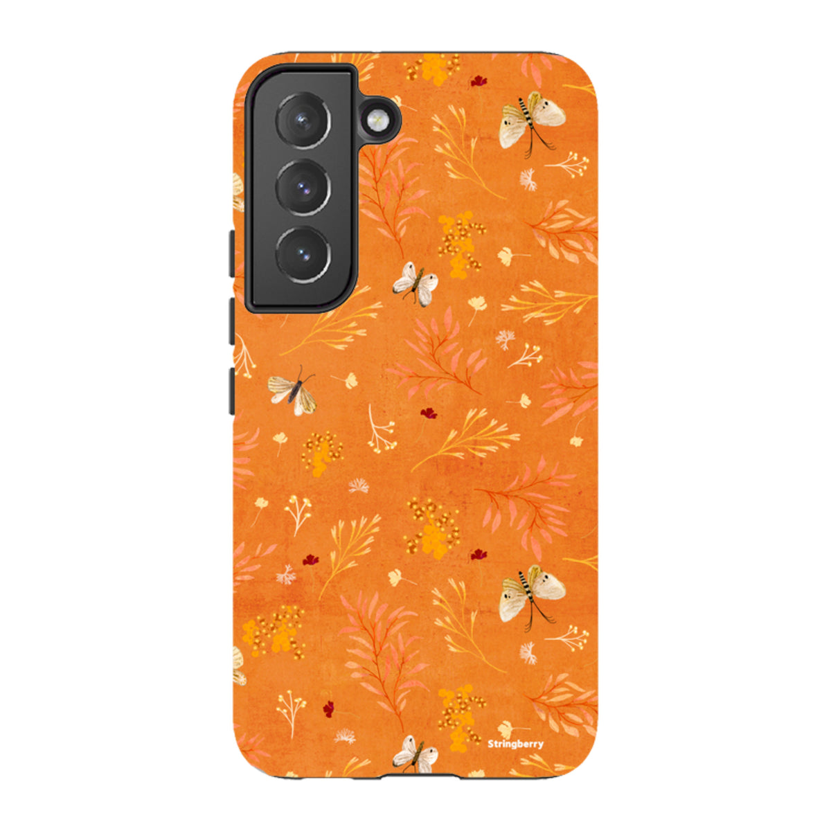 Samsung Tough Case - Blush Floral Orange By Katherine Quinn