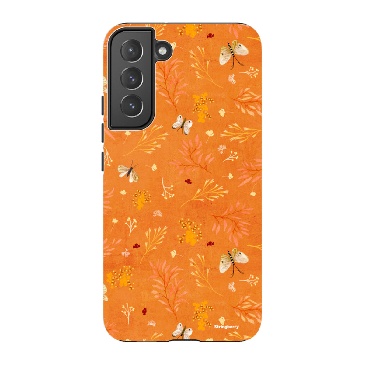Samsung Tough Case - Blush Floral Orange By Katherine Quinn