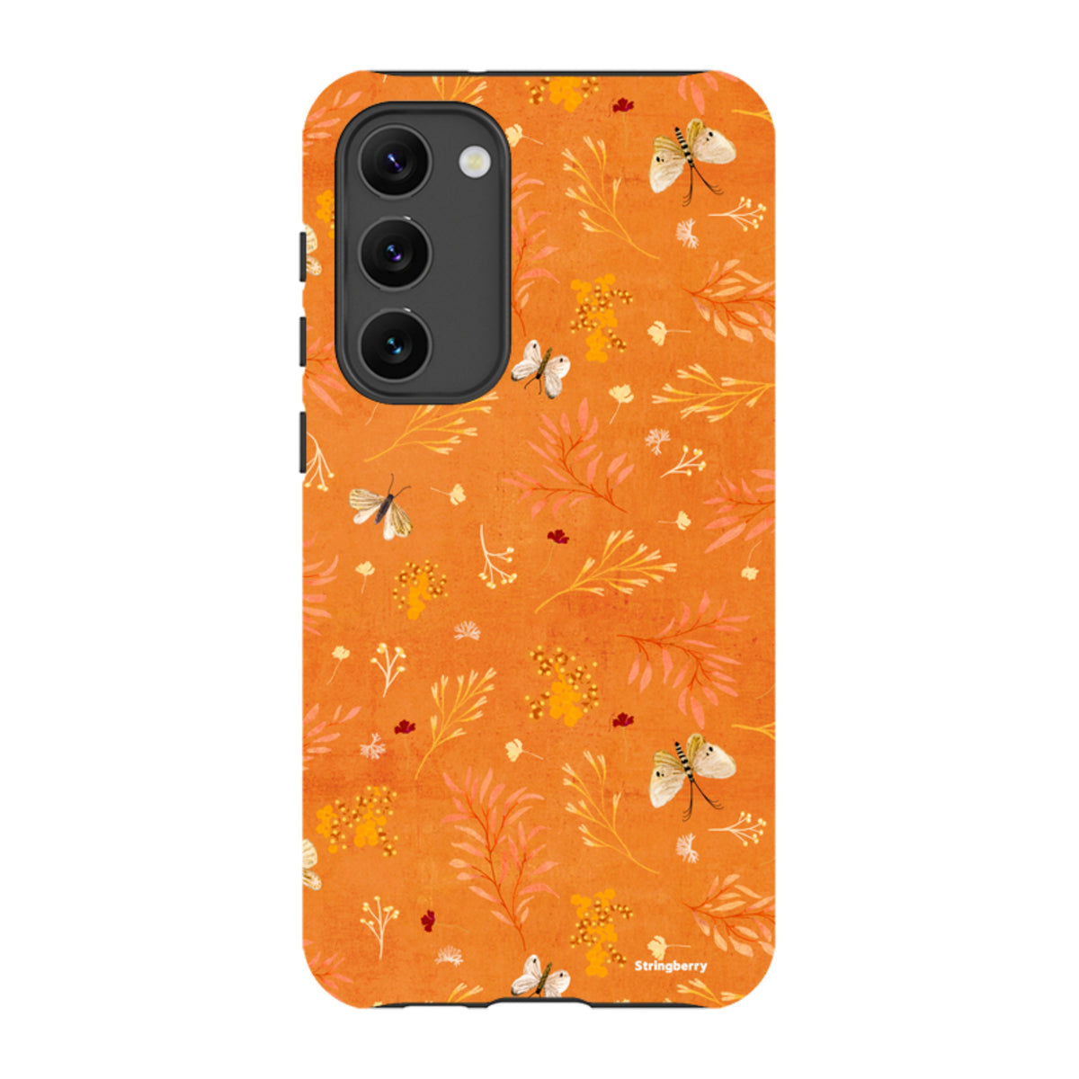 Samsung Tough Case - Blush Floral Orange By Katherine Quinn
