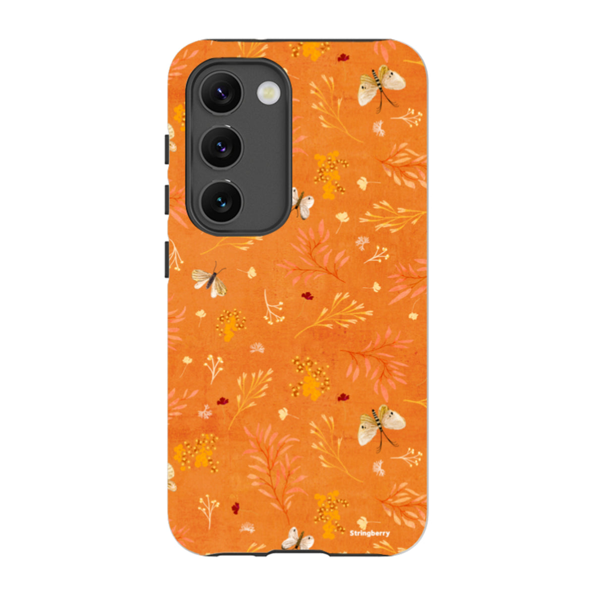 Samsung Tough Case - Blush Floral Orange By Katherine Quinn