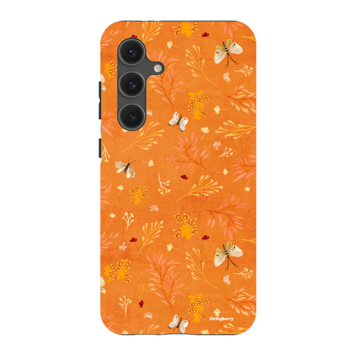 Samsung Tough Case - Blush Floral Orange By Katherine Quinn